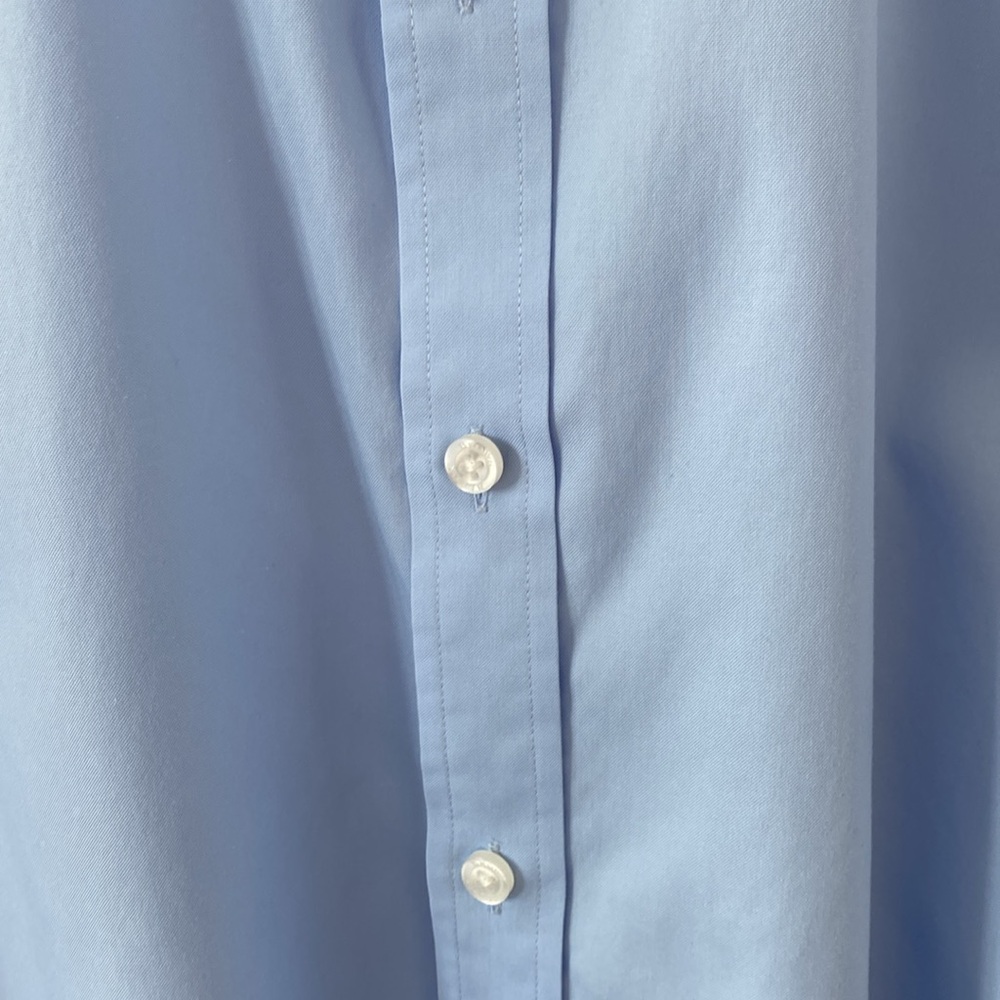 Black brown blue dress shirt. Size 15”. Freshly laundered and no rips or stains - Picture 4 of 8